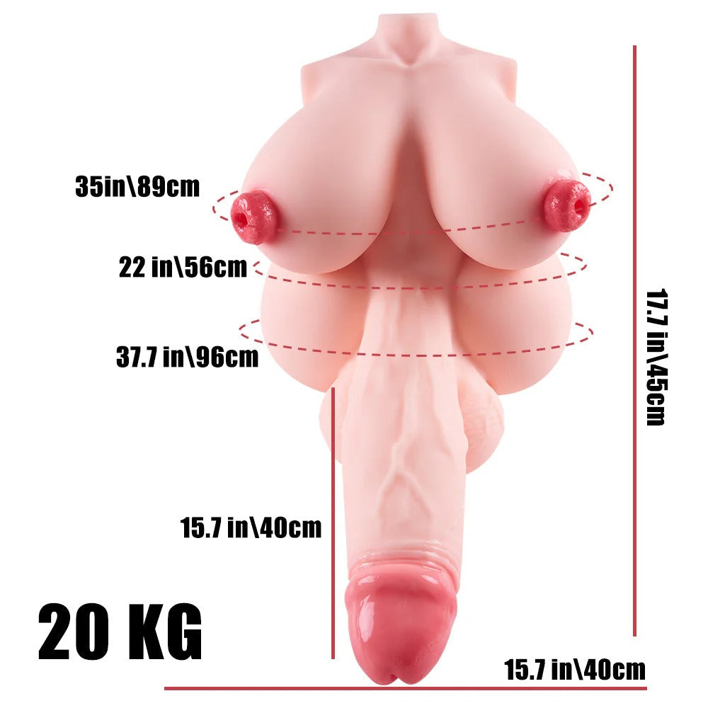 Futa Lucy Plus: Futanari Hentai Fantasy Torso Sex Doll - RealVagina