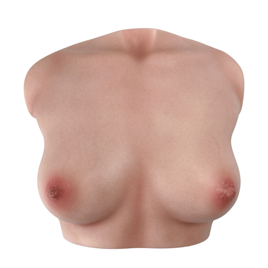 Realvagina Silicone Fake Breasts with Realistic Skin texture Boobs Sex Toy Lifelike Breasts Male Masturbator Stroker