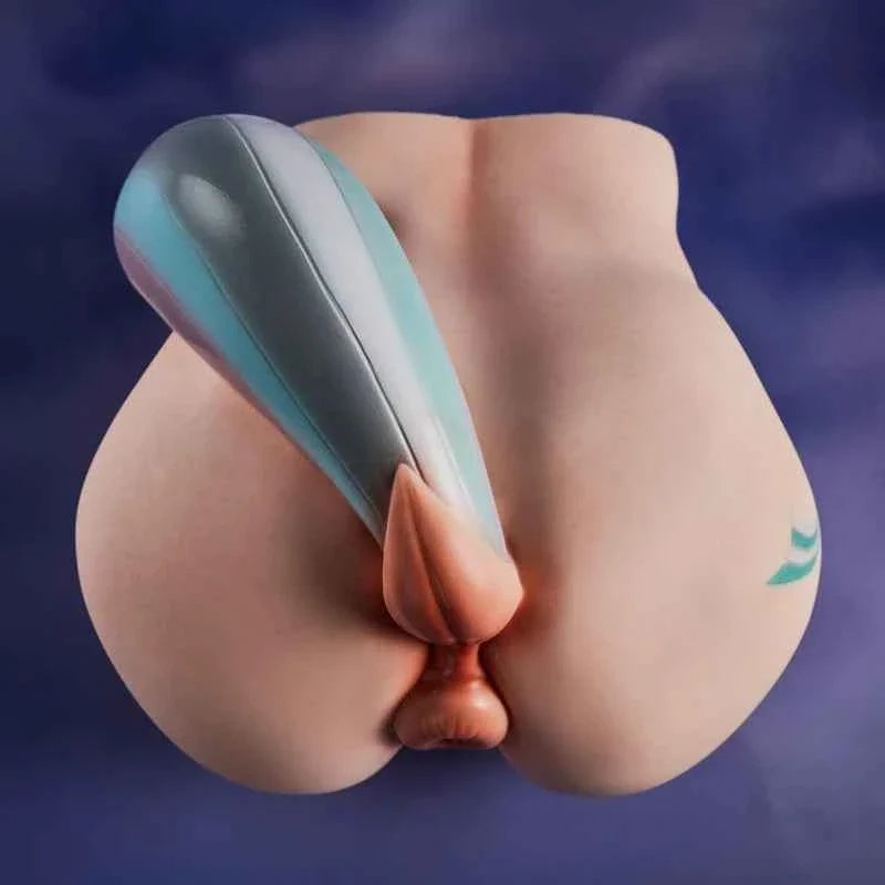 PA-Razor 38.36LBS Fantasy Horse Tail Silicone Sex Ass Torso With Realistic Vagina