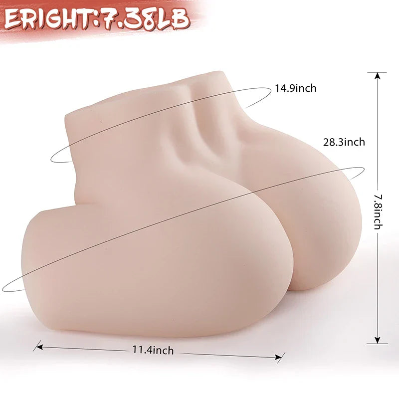 Faustina - 7.38 lbs Lifelike Soft Liquid Jelly Small Ass Masturbator - RealVagina