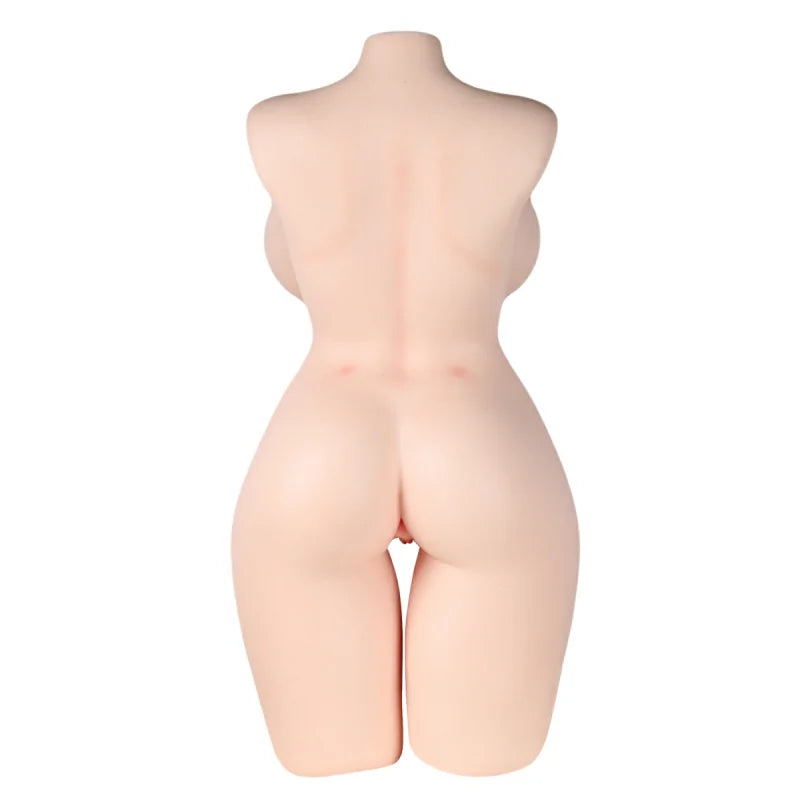 Lauren - 68.34 lbs Super Realistic BBW Silicone Sex Torso with Big Boobs Areola