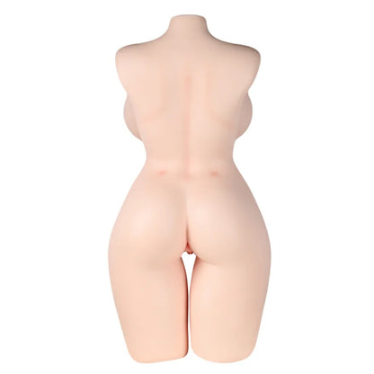 Lauren - 68.34 lbs Super Realistic BBW Silicone Sex Torso with Big Boobs Areola