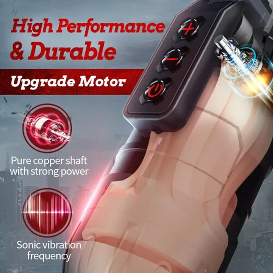 PV3 - Leten 10 Modes Vibrating Male Masturbator with APP Control – Realistic Pocket Pussy & Fleshlight Combo