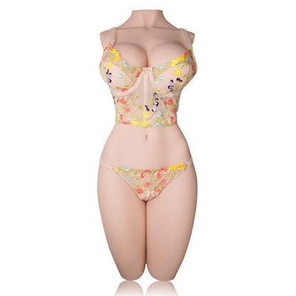 Life-size Aurora 2.0 anime sex doll by Tantaly with slim body, realistic curves, and enhanced skin details.