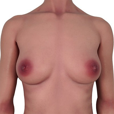 Realvagina Fake silicone Chest with Realistic Skin texture Boobs Sex Toy Lifelike Breasts Male Masturbator Stroker
