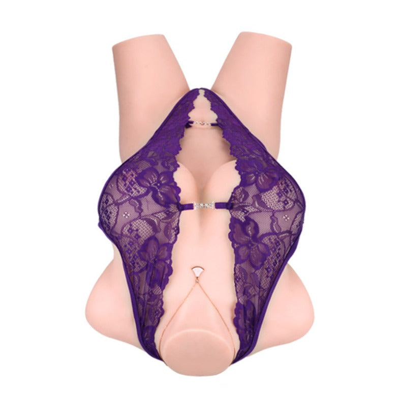 Jennifer is a 60.6LB BBW sex doll with lifelike breasts and a big, realistic butt, ideal for breast play and doggy style.