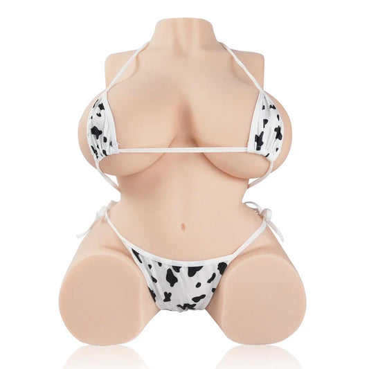 Nicole 2.0 47.6LB busty sex doll with big jiggly breasts and soft, bouncy ass, ideal for breast play and realistic adult fun.