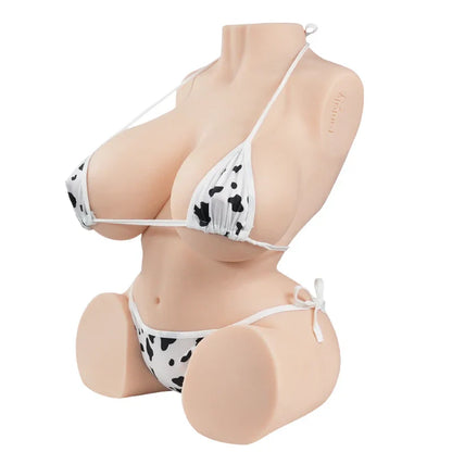 Nicole 2.0 47.6LB busty sex doll with big jiggly breasts and soft, bouncy ass, ideal for breast play and realistic adult fun.